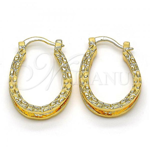 Oro Laminado Small Hoop, Gold Filled Style Polished, Golden Finish, 02.122.0094.20