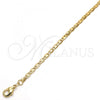 Oro Laminado Basic Necklace, Gold Filled Style Mariner Design, Polished, Golden Finish, 04.213.0070.18