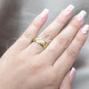 Stainless Steel Mens Ring, Polished, Golden Finish, 01.63.0742.09