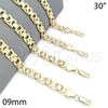 Oro Laminado Basic Necklace, Gold Filled Style Polished, Golden Finish, 04.197.0001.30