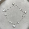 Sterling Silver Charm Bracelet, Elephant Design, Polished, Silver Finish, 03.409.0017.07