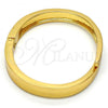 Gold Tone Individual Bangle, with White Crystal, Polished, Golden Finish, 07.252.0017.05.GT (09 MM Thickness, Size 5 - 2.50 Diameter)
