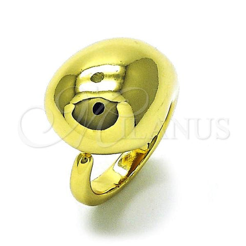 Oro Laminado Elegant Ring, Gold Filled Style Teardrop Design, Polished, Golden Finish, 01.341.0128