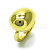 Oro Laminado Elegant Ring, Gold Filled Style Teardrop Design, Polished, Golden Finish, 01.341.0128