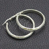 Sterling Silver Medium Hoop, Diamond Cutting Finish, Silver Finish, 02.389.0114.30