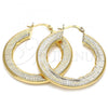 Oro Laminado Medium Hoop, Gold Filled Style Polished, Golden Finish, 02.170.0226.1.40