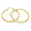 Oro Laminado Medium Hoop, Gold Filled Style Hollow Design, Polished, Golden Finish, 5.134.022.40