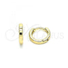 Oro Laminado Huggie Hoop, Gold Filled Style Polished, Golden Finish, 02.213.0280.10