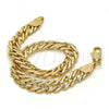 Oro Laminado Basic Bracelet, Gold Filled Style Polished, Golden Finish, 04.63.1362.08