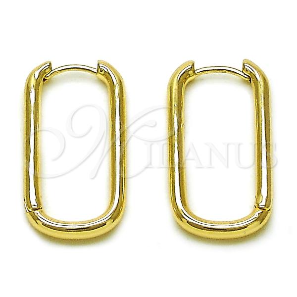 Oro Laminado Huggie Hoop, Gold Filled Style Polished, Golden Finish, 02.195.0303.14