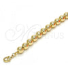 Oro Laminado Fancy Anklet, Gold Filled Style Polished, Golden Finish, 03.93.0009.10