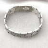 Stainless Steel Solid Bracelet, Polished, Steel Finish, 03.114.0221.09