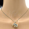 Oro Laminado Fancy Pendant, Gold Filled Style Elephant Design, Polished, Golden Finish, 05.178.0003