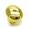 Oro Laminado Elegant Ring, Gold Filled Style Ball Design, Polished, Golden Finish, 01.341.0143