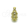 Oro Laminado Fancy Pendant, Gold Filled Style Polished, Golden Finish, 05.411.0075