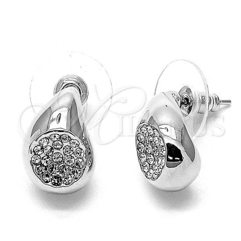 Rhodium Plated Stud Earring, with White Crystal, Polished, Rhodium Finish, 02.59.0083.1 *PROMO*