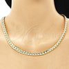 Oro Laminado Basic Necklace, Gold Filled Style Polished, Golden Finish, 04.319.0014.24