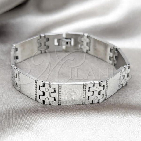 Stainless Steel Solid Bracelet, Polished, Steel Finish, 03.63.22923.08