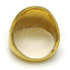 Oro Laminado Mens Ring, Gold Filled Style Polished, Golden Finish, 01.185.0009.10 (Size 10)