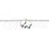 Sterling Silver Pendant Necklace, Elephant Design, Polished, Rhodium Finish, 04.337.0014.16
