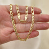 Oro Laminado Basic Necklace, Gold Filled Style Polished, Golden Finish, 04.63.1363.24