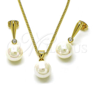 Gold Filled Ring — Earring and Pendant Adult Set Ball and Teardrop — main product view — SKU 156581 | Oro Laminado anillo — Earring and Pendant Adult Set Ball and Teardrop — SKU 156581