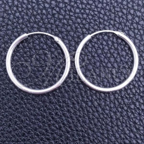 Sterling Silver Small Hoop, Polished, Silver Finish, 02.397.0037.25