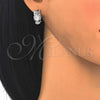Rhodium Plated Stud Earring, Owl Design, with White Cubic Zirconia, Polished, Rhodium Finish, 02.210.0161.4
