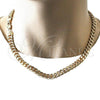 Oro Laminado Basic Necklace, Gold Filled Style Miami Cuban Design, Polished, Golden Finish, 04.63.1399.20