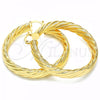 Oro Laminado Large Hoop, Gold Filled Style Polished, Golden Finish, 02.261.0046.50