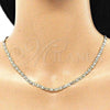 Oro Laminado Basic Necklace, Gold Filled Style Mariner Design, Diamond Cutting Finish, Golden Finish, 04.213.0247.22