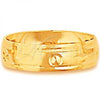 Oro Laminado Wedding Ring, Gold Filled Style Diamond Cutting Finish, Golden Finish, 5.164.032.06 (Size 6)