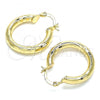 Oro Laminado Small Hoop, Gold Filled Style Polished, Golden Finish, 02.170.0262.25