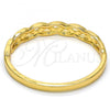 Gold Tone Individual Bangle, with White Crystal, Polished, Golden Finish, 07.252.0020.05.GT (05 MM Thickness, Size 5 - 2.50 Diameter)