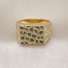 Oro Laminado Mens Ring, Gold Filled Style Filigree Design, Polished, Golden Finish, 01.411.0005.11