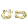 Oro Laminado Small Hoop, Gold Filled Style Polished, Golden Finish, 02.163.0082.12