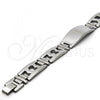 Stainless Steel Solid Bracelet, Polished, Steel Finish, 03.114.0236.08