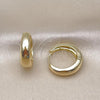 Oro Laminado Stud Earring, Gold Filled Style Polished, Golden Finish, 02.213.0705.22