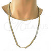 Gold Tone Basic Necklace, Mariner Design, Polished, Golden Finish, 04.242.0033.30GT