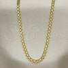 Oro Laminado Basic Necklace, Gold Filled Style Bismark Design, Polished, Golden Finish, 04.213.0263.18