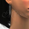 Sterling Silver Large Hoop, Diamond Cutting Finish, Rhodium Finish, 02.285.0001.55