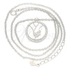 Sterling Silver Pendant Necklace, with White Cubic Zirconia, Polished, Rhodium Finish, 04.336.0186.16