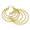 Oro Laminado Medium Hoop, Gold Filled Style Polished, Golden Finish, 02.261.0007.40