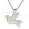 Sterling Silver Fancy Pendant, Bird Design, Polished,, 05.398.0055