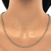 Oro Laminado Basic Necklace, Gold Filled Style Curb Design, Polished, Golden Finish, 04.213.0147.24