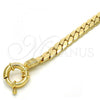 Oro Laminado Basic Bracelet, Gold Filled Style Greek Key Design, Polished, Golden Finish, 03.179.0025.08