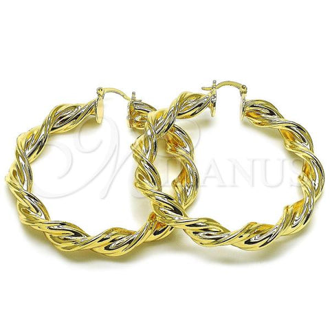 Oro Laminado Large Hoop, Gold Filled Style Polished, Golden Finish, 02.170.0467.1.60