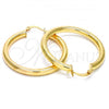 Oro Laminado Medium Hoop, Gold Filled Style Polished, Golden Finish, 5.136.004.40