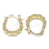 Oro Laminado Small Hoop, Gold Filled Style Polished, Golden Finish, 02.233.0039.15