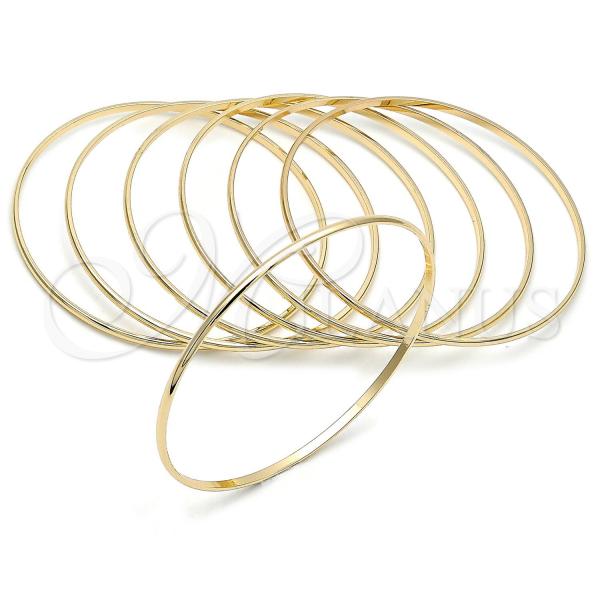 Oro Laminado Semanario Bangle, Gold Filled Style Polished, Golden Finish, 5.232.002.05 (02 MM Thickness, Size 5 - 2.50 Diameter)